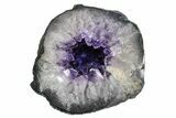 Purple Amethyst Geode with Polished Face - Uruguay #233594-1